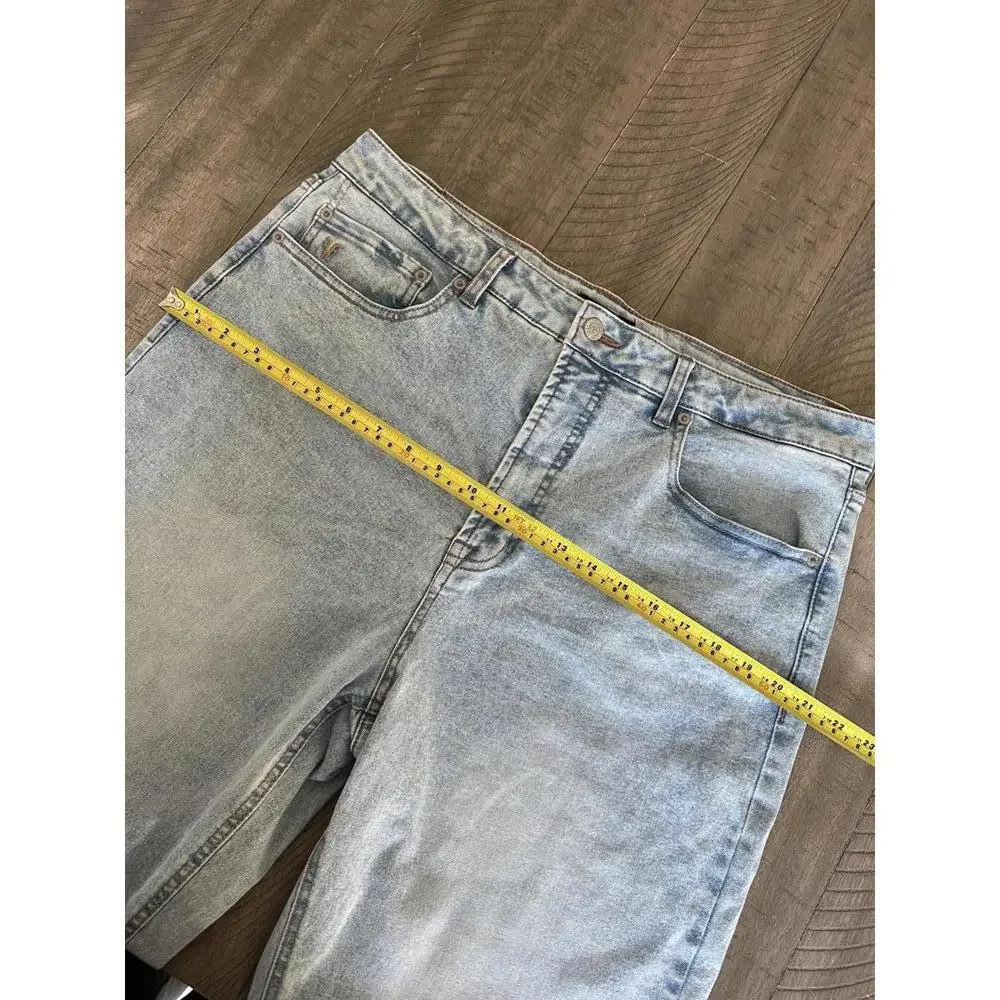 FRYE High Rise Straight Leg Light Wash Denim Jeans Women’s size 14/32 - Picture 11 of 15